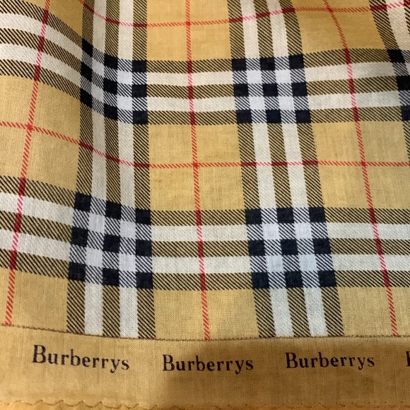 💗 Vintage BURBERRY Cotton Scarf - Picture 4 of 4